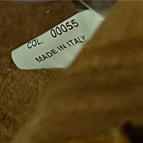 Vintage Giorgio Armani Tan Pleated Lamb Leather Shoulder Bag Satchel - Picture 8 of 15